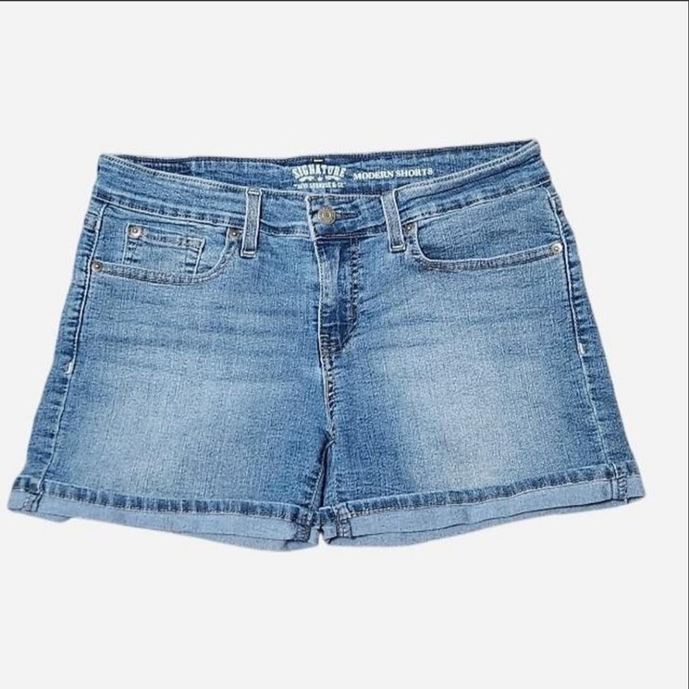 Signature by Levi Strauss Women's Light Blue Jean Shorts